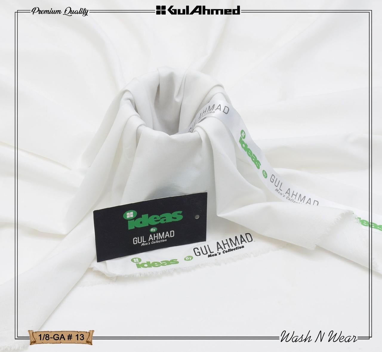 Gul Ahmed Premium Boski wash & wear (Cream)