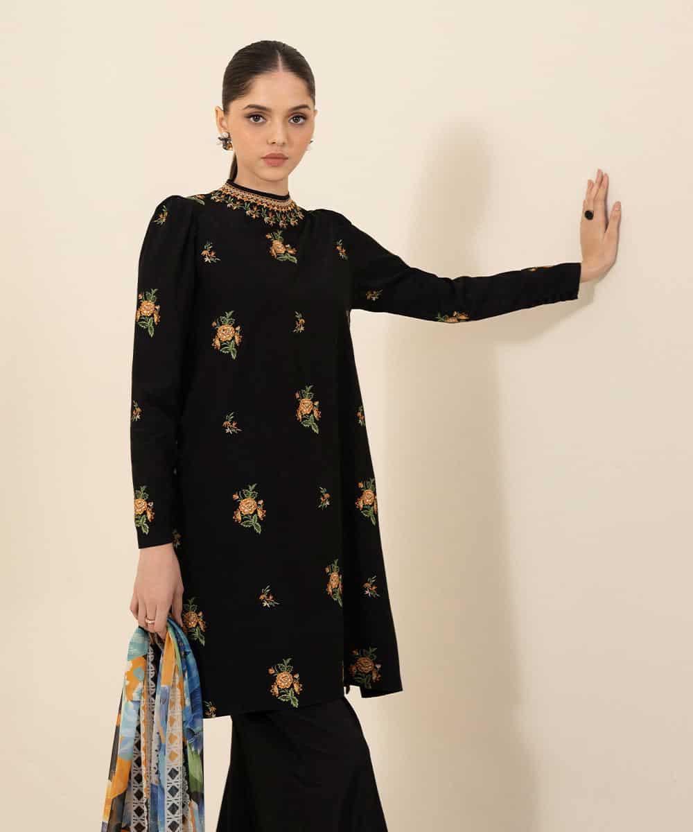 Sapphire Heavy Embroided 3 pcs