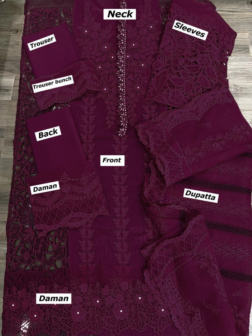 Marica b Heavy Embroided 3Pcs