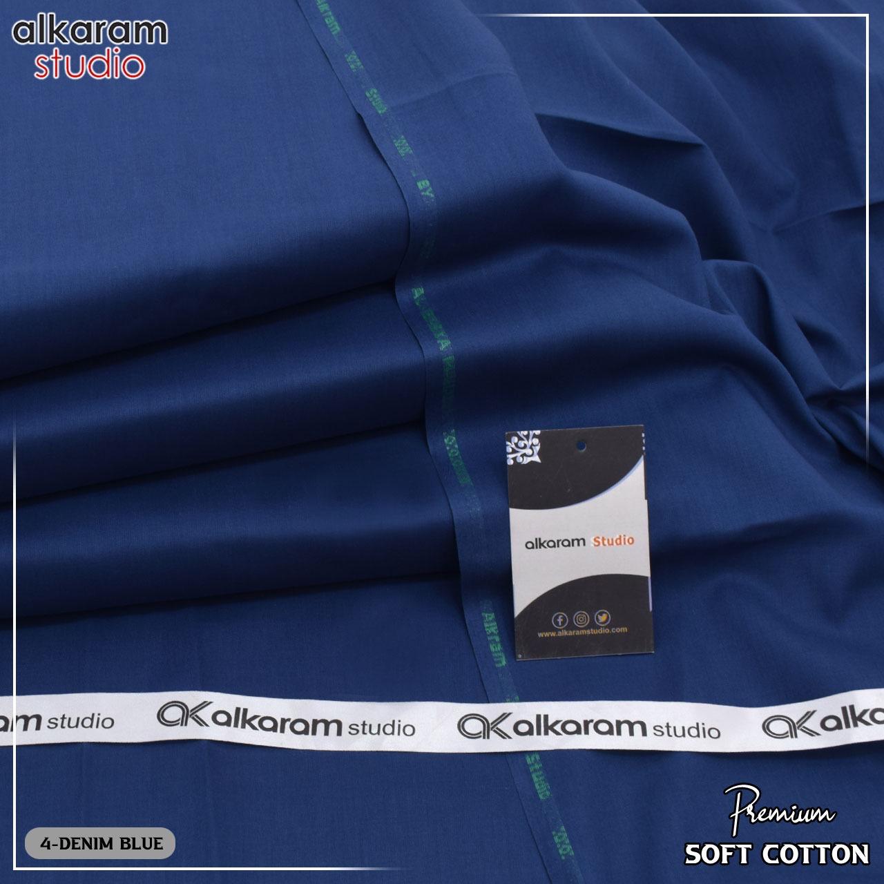 Alkaram Soft Cotton (Denim Blue)