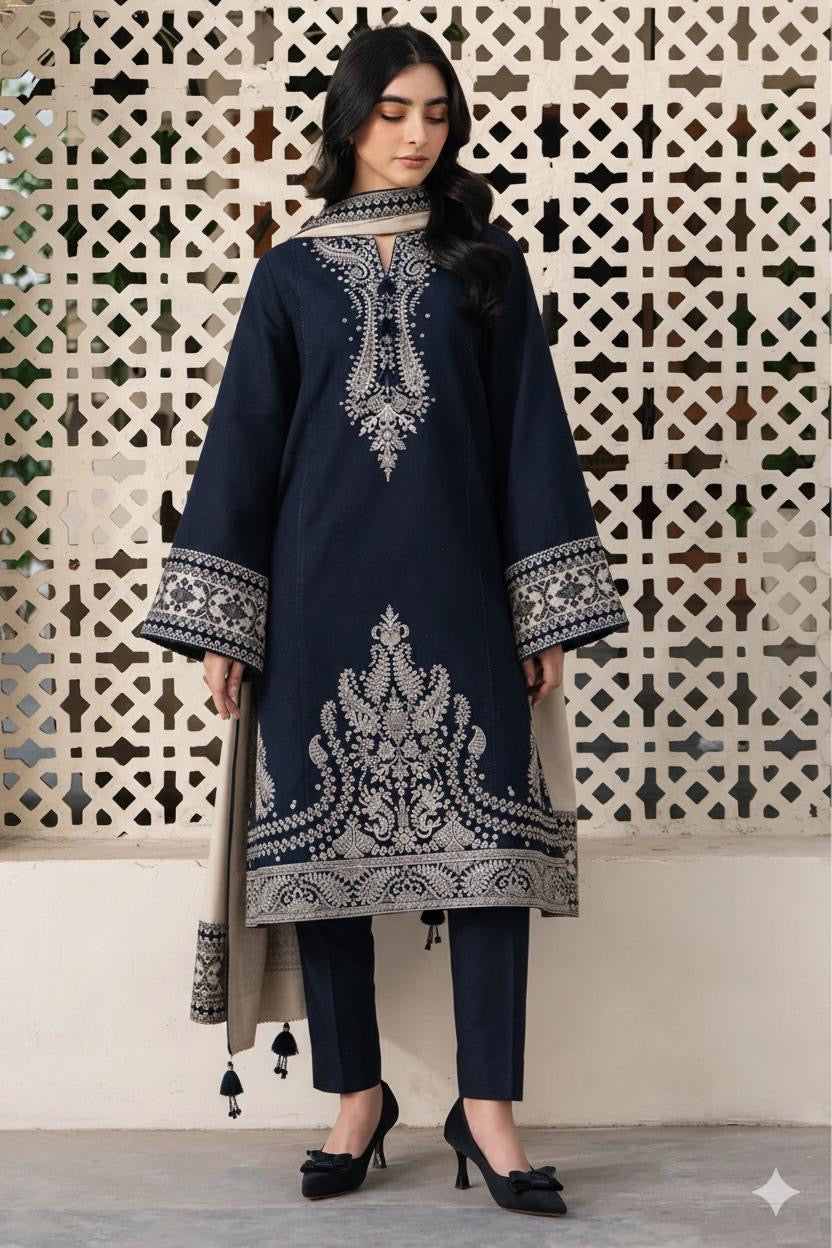 Jazmin Heavy Embroided 3 pcs