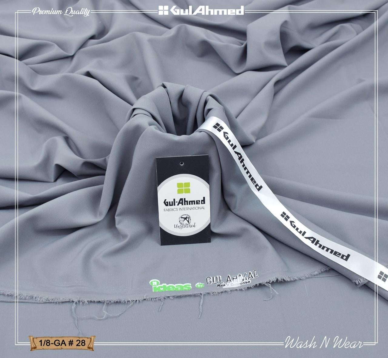 Gul Ahmed Premium Boski wash & wear (Stone)