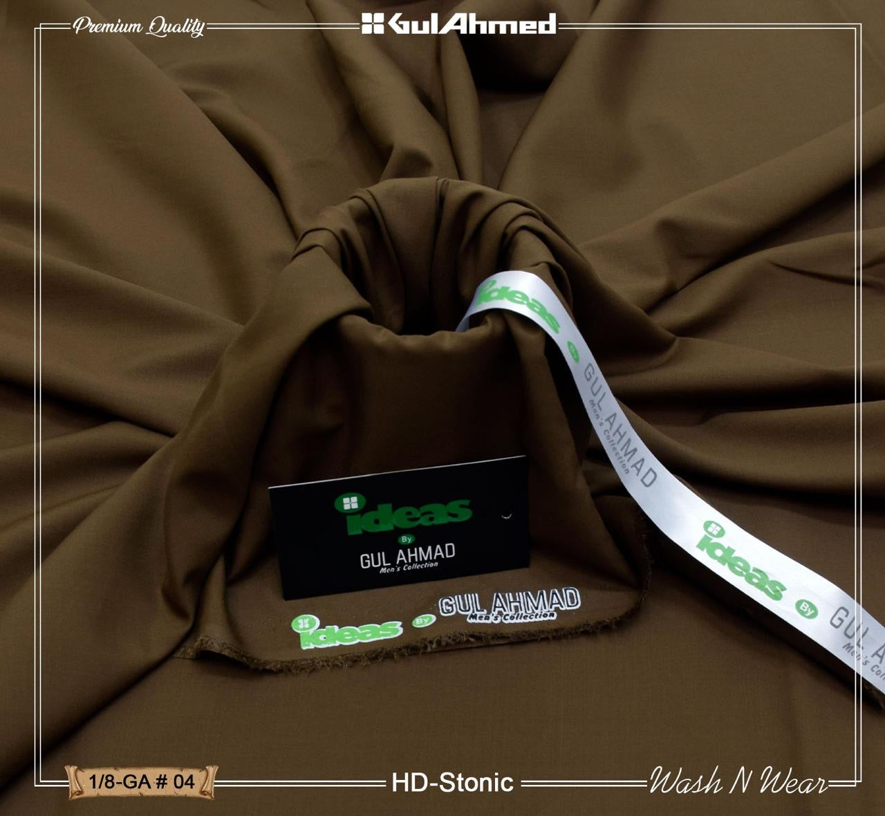 Gul Ahmed Premium Boski wash & wear (wooden Brown)