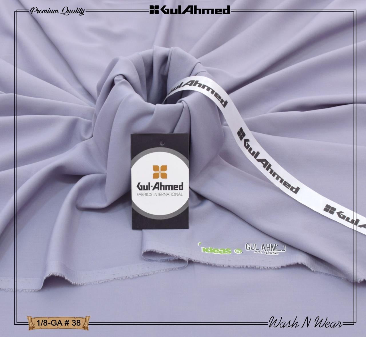 Gul Ahmed Premium Boski wash & wear (Light purple)