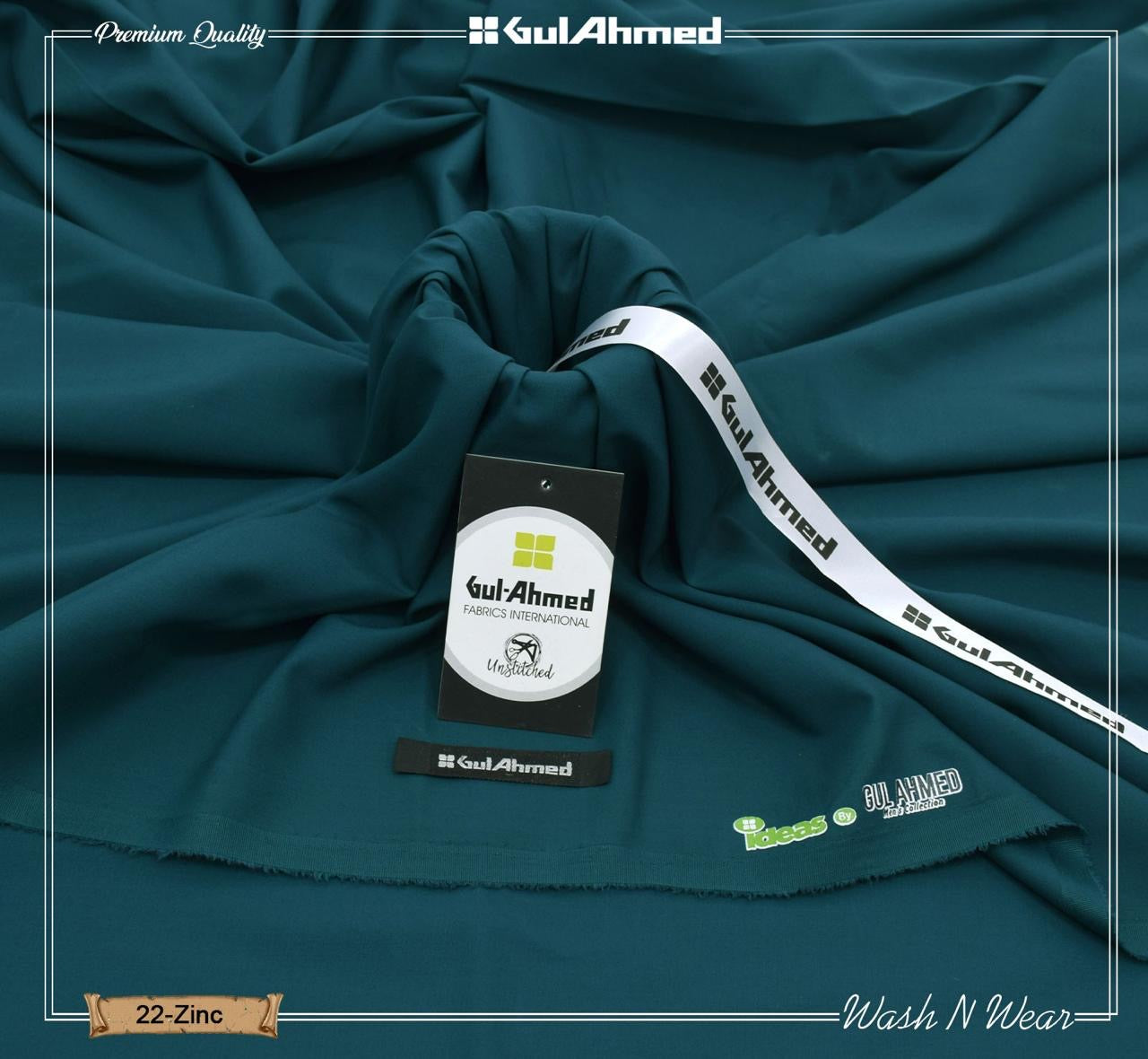 Gul Ahmed Premium Boski wash & wear (zinc)
