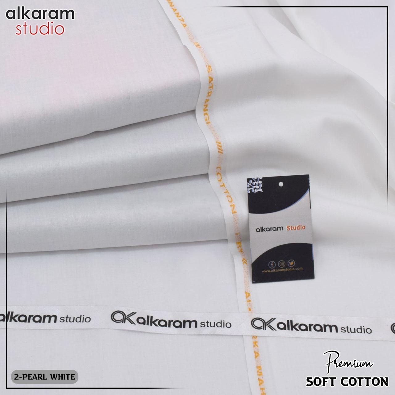 Alkaram Soft Cotton (pearl White)