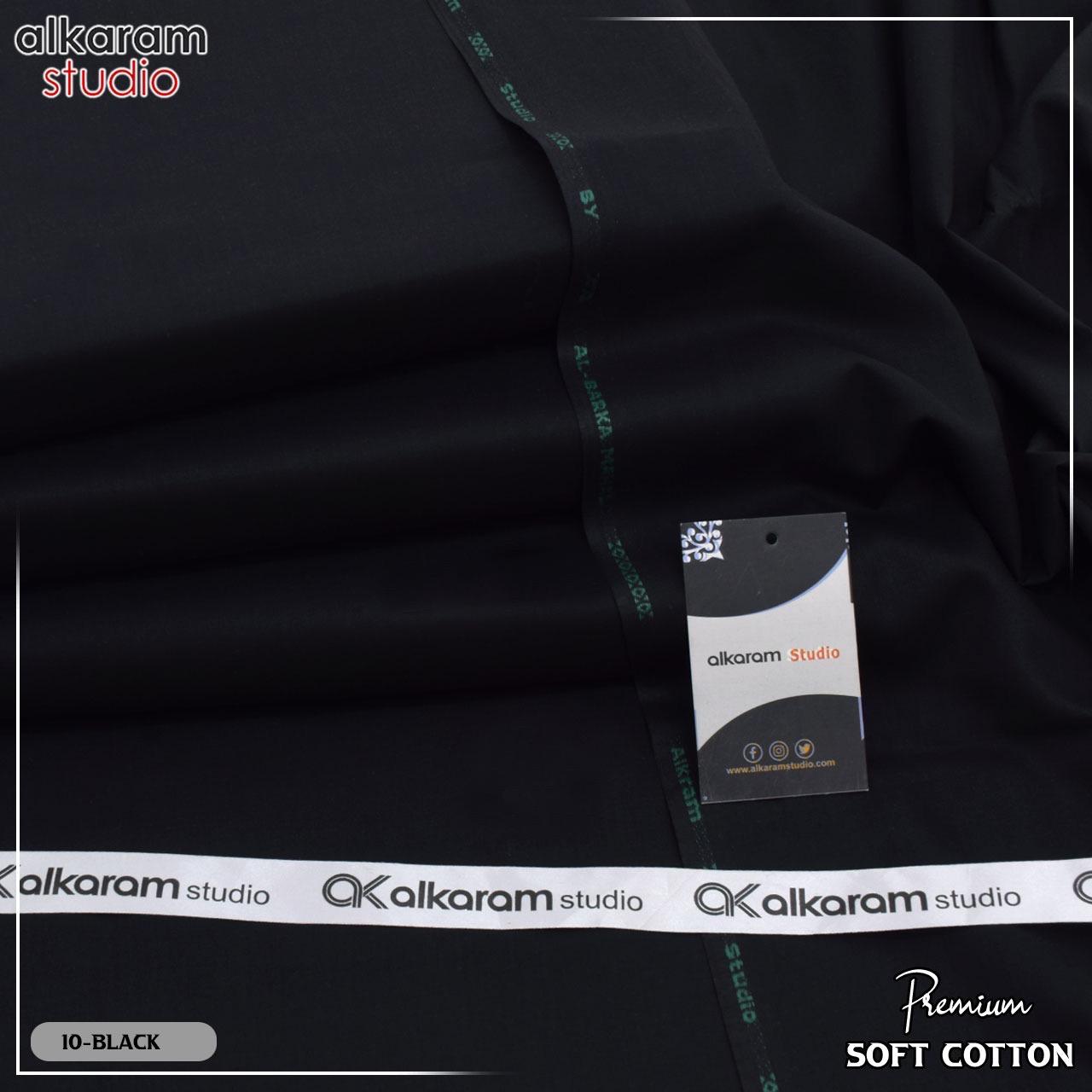 Alkaram Soft Cotton (jet Black)