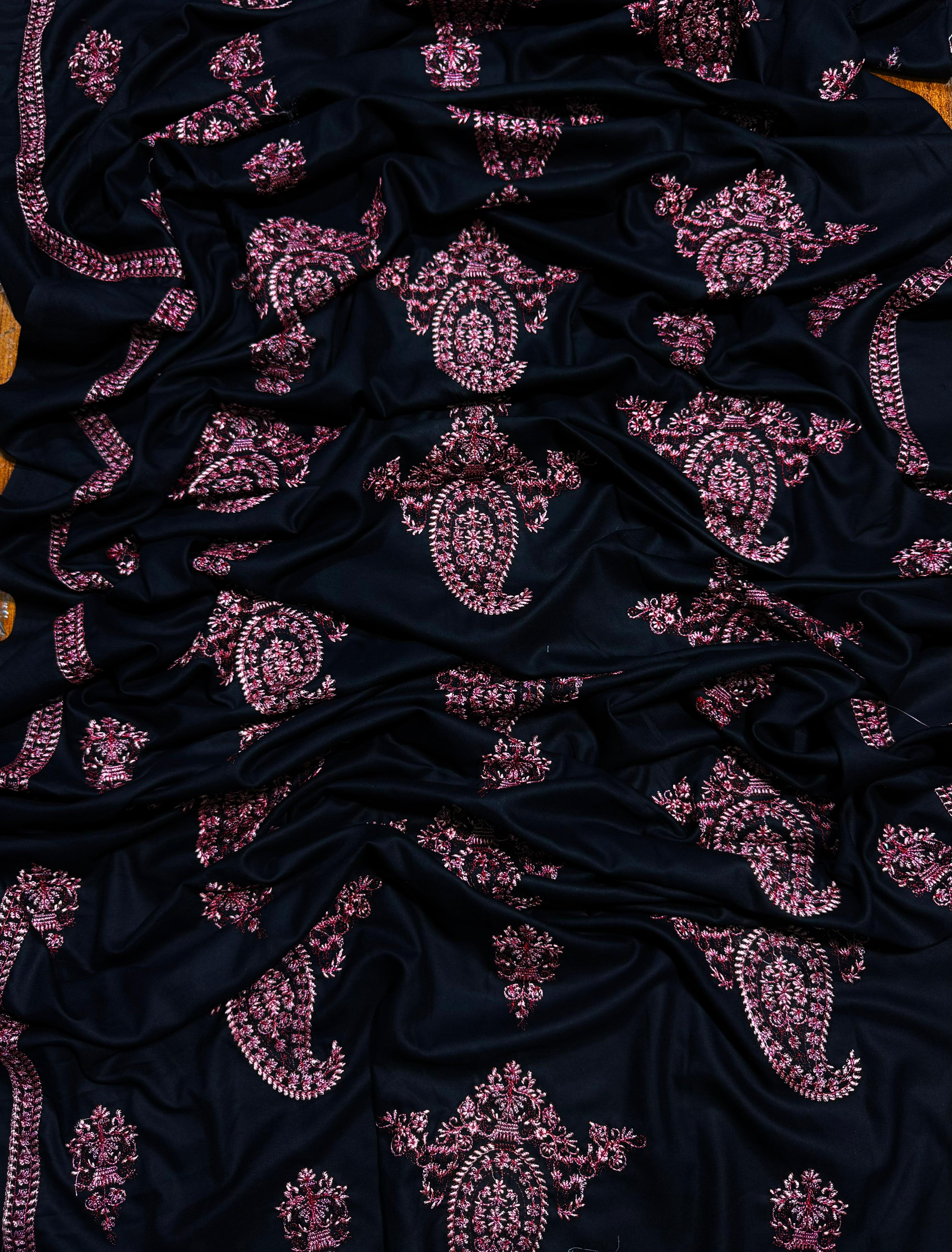 BAREEZE DHANAK EMROIDERED 3PC (E126)