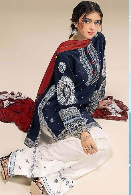 Jazmin EMROIDERED 3PC (E124)