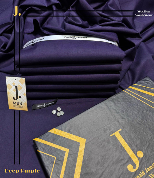 junaid Jamshaid Wash & Ware navy Blue – 4 Meter Unstitched | Premium Men’s Fabric