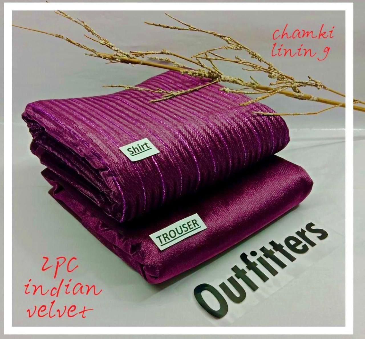 Chamki Velvet 2-Piece – Winter Collection 2024-25 (Latest Designs)