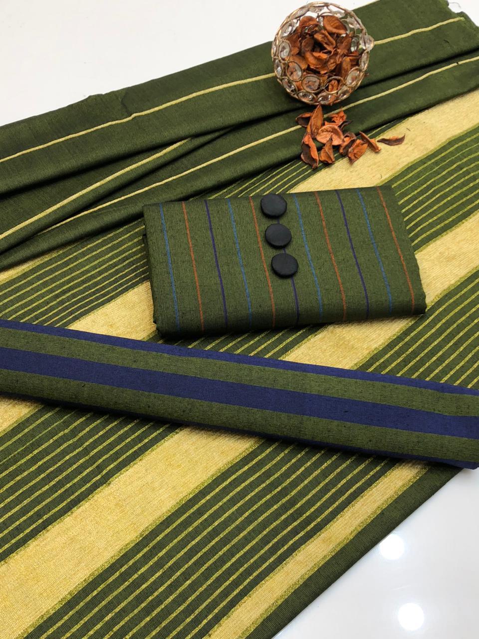 KHADI SILK UNSTITCED 3PC