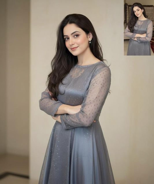 Winter Collection 2025 – Party Wear Shesha Silk 2PC