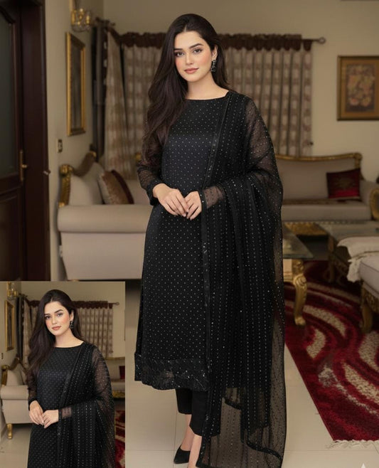 Winter Collection 2025 – Party Wear Shesha Silk 2PC